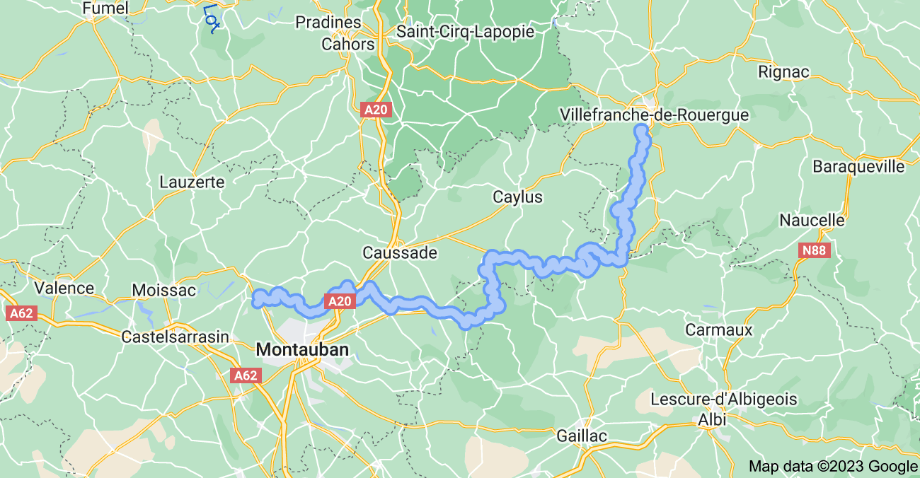 Aveyron Google maps