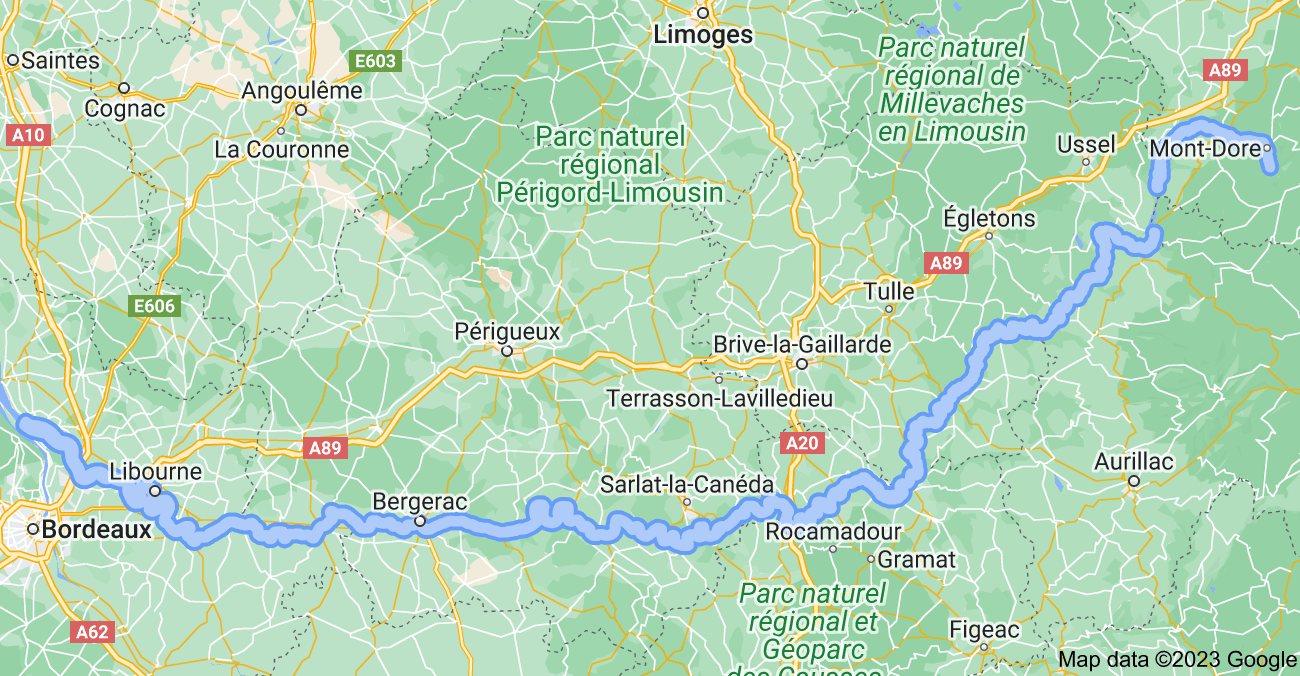 Dordogne google maps
